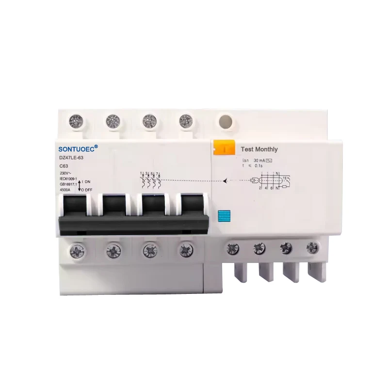 סוג 4P RCBO AC