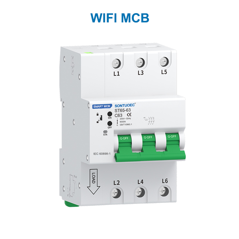 Wifi rs485 רב -פונקציונלי IoT Intelligent MCB RCBO מפסק מיקרו אינטליגנטי